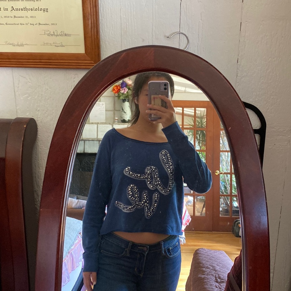 Love beaded sweatshirt